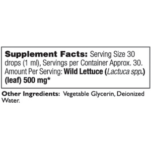 Wild Lettuce Extract, Alcohol Free - Unflavored